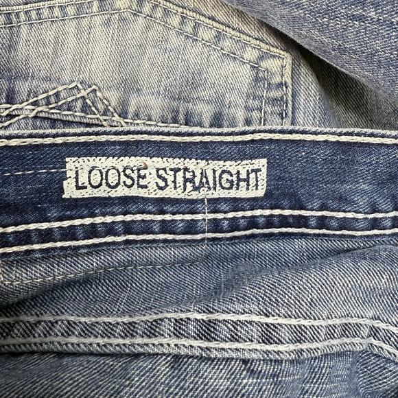 ReClaim Jeans By Buckle Men's 34L Blue Stone Wash Loose Straight Long Tall - Picture 7 of 15